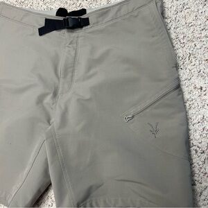 Ibex ClimaWool Men's Mountain Shorts Organic Cotton Zip Pockets Hiking Size XL